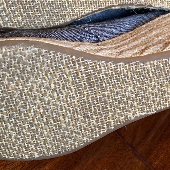 Women’s TOMS Navy chambray booties with laces Size 9.5 - Picture 9 of 10